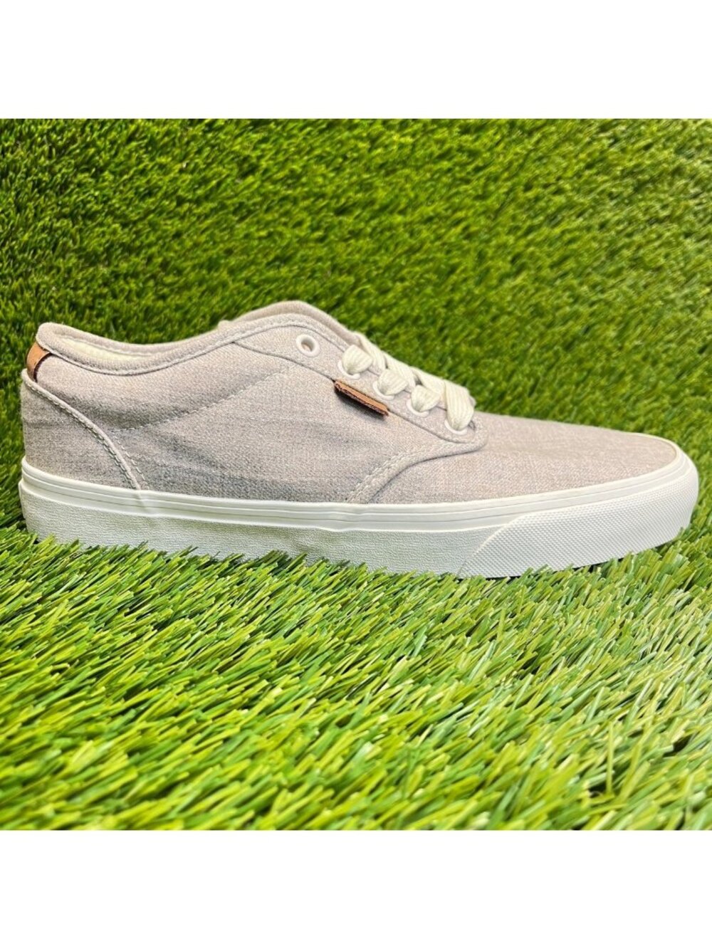 Vans Atwood Deluxe Mens Size 8 Gray Athletic Skateboard Canvas Shoes Sneakers